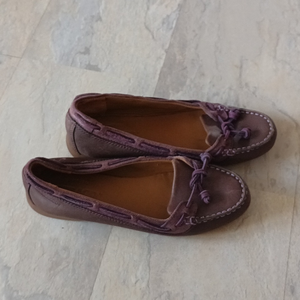 Purple moccasins